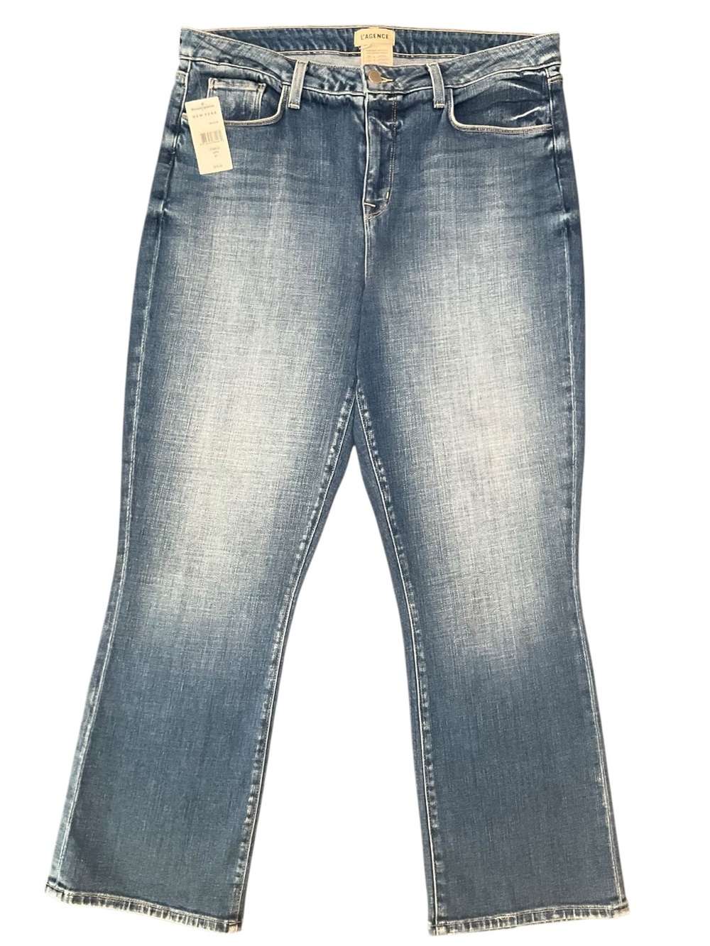 L’AGENCE Women’s Tati High Waist Crop Micro Bootcut Jeans Size 32 NWT
